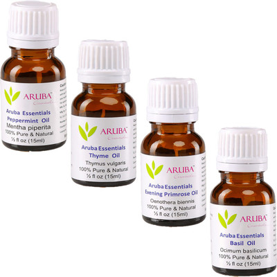 

Aruba Essentials Peppermint, Thyme, Evening Primrose & Basil(60 ml)
