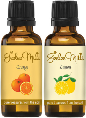 

Geeleemitti Pure Lemon and Orange Essential Oil Combo Pack of 2 x 30ml(60 ml)
