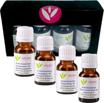 

Aruba Essentials Peppermint, Eucalyptus, Ylang Ylang & Black Cumin Seed(60 ml)