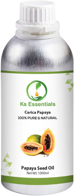 

Ks Essentials 100% Pure Papaya seed Oil (Carica papaya) Natural Therapeutic Grade(1000 ml)
