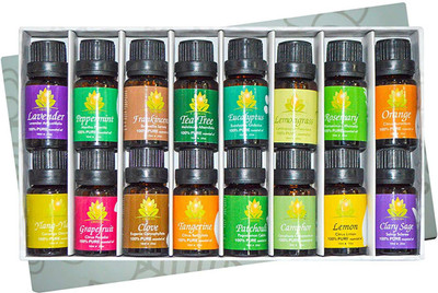 Crocon Aromatherapy Top 16 Essential oils 100% Pure natural & Therapeutic(10 ml)