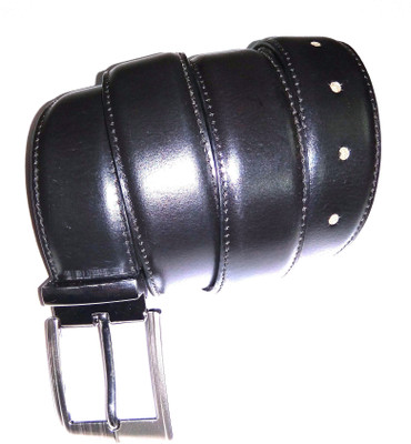 

MckayBull Men Formal Black Genuine Leather Belt