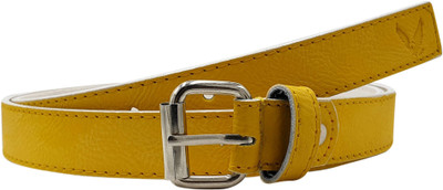 

Baluchi Women Casual Yellow Artificial Leather Belt