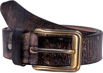

Frenzy Rage Men Casual Brown Genuine Leather Belt, Blackish brown