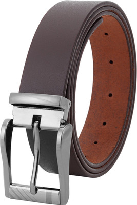 

Pontos Men Casual Brown Genuine Leather Belt