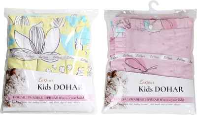 

L'amour Printed  Quilt(Cotton, Yellow, Blue, Pink, Blue;pink;yellow