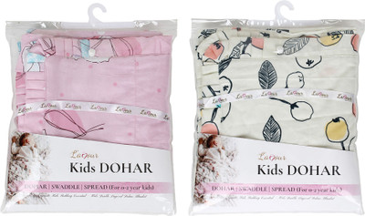 

L'amour Printed  Quilt(Cotton, Pink, White