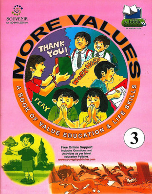 SOUVENIR MORE VALUES (A BOOK OF VALUE EDUCATION & LIFE SKILLS) CLASS 3(English, Paperback, MRS SUNITA KAPOOR)