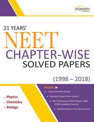 Wiley's 21 Years' NEET Chapter-Wise Solved Papers (1998 - 2018),2ed(English, Paperback, Wiley Editorial)