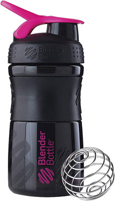 

Blender Bottle SportMixer Tritan Grip Shaker Bottle, Black/Pink, 20-Ounce 200 ml Shaker(Pack of 1, Black)