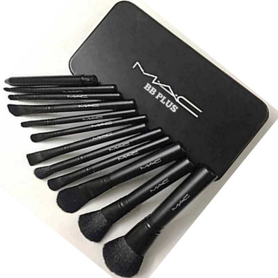 

MAC BB PLUS Washable Makeup Brushes Kit For Salon And Home Users, Very Soft And Silky For Skin, 12 Piece Set With Storage Box For All Type Makeup (Brush Of 12)(Pack of 12)