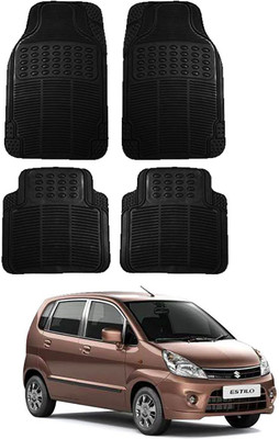 SHOOLIN Rubber Standard Mat For  Maruti Suzuki Zen Estilo(Black)
