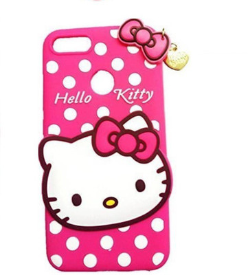 COVERBLACK Back Cover for OPPO A5 Hello Kitty(Pink, Dual Protection, Pack of: 1)