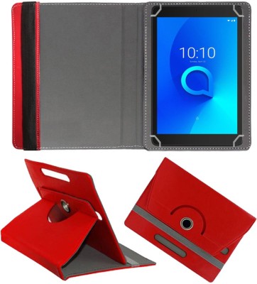 Fastway Flip Cover for Alcatel 3T 8 inch(Red, Cases with Holder, Pack of: 1)