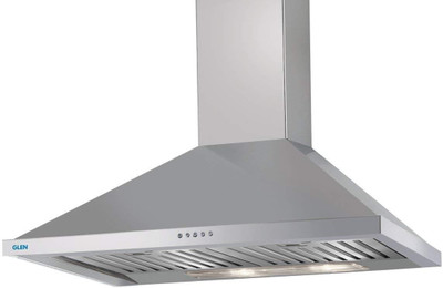 

GLEN Cooker Hood 6054 SS 90cm 1250m3 BF-LTW Wall and Ceiling Mounted Chimney(STEEL 1000 CMH)