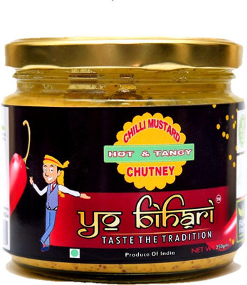 

YO BIHARI Chilli Mustard/Homemade chutney/sauce/marinade/kasundi Chutney Paste(250 g)