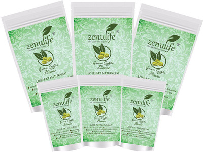 

Zenulife Organic Green Coffee beans for Weight Loss ( Unroasted Coffee ) 800 g - Pack of 6 (4.8 KG) Instant Coffee 800 g(Pack of 6)