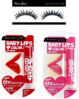 

studio Eyelashes With Baby Lips Cheery Kiss & Pink Lolita (pack of 3)(Set of 3)