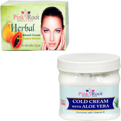

Pink Root COLD CREAM WITH HERBAL BLEACH 250GM(Set of 2)