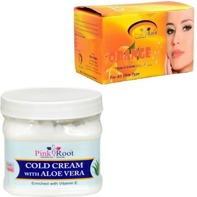 

Pink Root COLD CREAM WITH ORANGE BLEACH 250G(Set of 2)