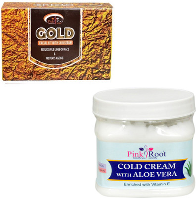 

Pink Root COLD CREAM WITH GOLD KIT 83GM(Set of 2)