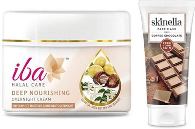 

iba halal Deep Nourishing cream (50g) and Chocolate Face Mask (50 g) combo(Set of 2)