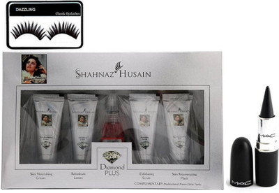 

Dazzling Eyelashes & Shahnaz Husain Dimond Facial KIt & Stick Kaj(Set of 3)
