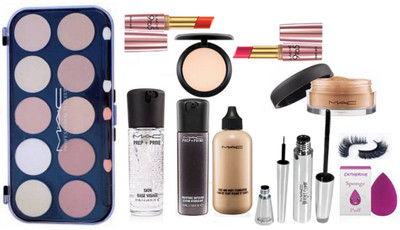

catherine Sponge Puff&Mac Prep+Prime Skin Visage &Lakme 9To5 Lipstick2Shade&Brooke Candy Liner&Mascara&Mac Loss Powder&Eyelashes&Mac Compact&Mac 12Shade Palatte&Face&Body Foundation(Set of 12)