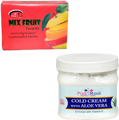 

Pink Root COLD CREAM WITH MIX FRUIT KIT 83GM(Set of 2)