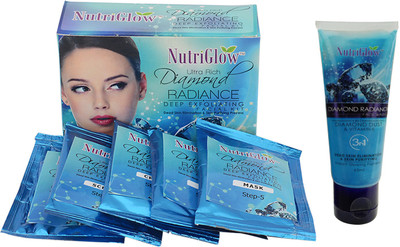 

NutriGlow SET OF DIAMOND RADIANCE (1 FACIAL KIT + 1 FACE WASH)(Set of 2)
