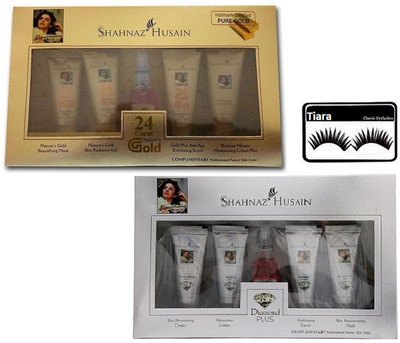 

tiara Eyelashes & Diamond & Gold Facial Kit(Set of 3)
