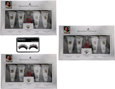 

marvalous eyelashes with Shahnaz Husain Diamond Facial Kit (set of 3)(Set of 4)