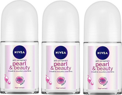 

Nivea Pearl & Beauty Roll On 50 ml - Pack of 3 Body Spray - For Women(450 ml, Pack of 3)