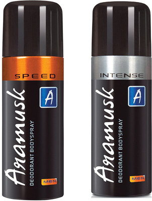 

Aramusk Speed and Intense Deodorant Body Spray for Men 150ML Each (Pack of 2) Deodorant Spray - For Men & Women(300 ml, Pack of 2)