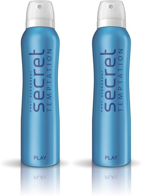 

Secret Temptation PLAY Pack of 2 Deodorant Spray - For Women(300 ml, Pack of 2)