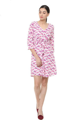 Allen Solly Women A-line Pink Dress