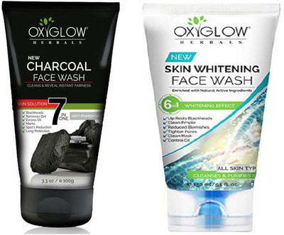 

Oxyglow Charcoal Face Wash 100ml With Skinwhitening 150ml Combo Face Wash(100 ml)