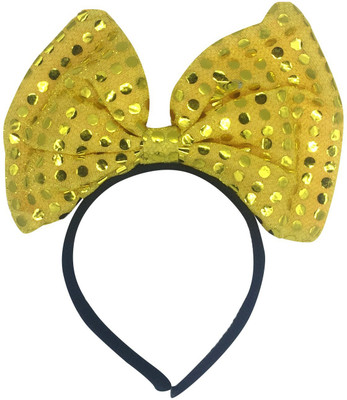 

Funcart Light-Up Sequin Bowknot Headband-Yellow Hair Band(Yellow)