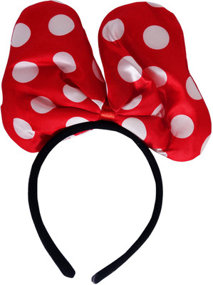 

Funcart Red LED Polka Dot Small Bow Headband Hair Band(Red)
