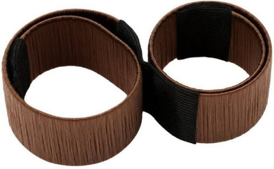 

NERR ™ Hair Styling Donut Bun Maker French Twist Magic Tool For Women Set Of 2 Pcs (Copper) Hair Accessory Set (Copper) Bun(Brown)