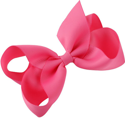 

NeedyBee Big bow pink Clip for Girls Hair Clip(Pink)