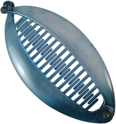 

Sarah 5 Inch Blue Banana Clip Hair Clincher Rounded Edges Banana Clip(Blue)