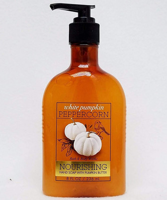 

Bath & Body Works Pumpkin Butter Nourishing Hand Soap White Pumpkin Peppercorn(236 ml, Pump Dispenser)