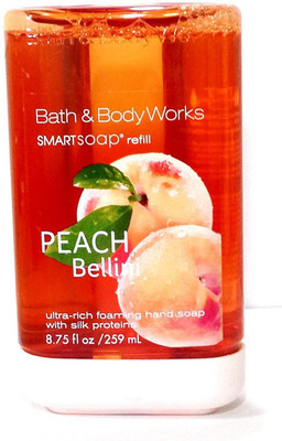 

Bath & Body Works Peach Bellini SmartSoap - Ultra-Rich Foaming Smart Soap Hand Soap Dispenser Refill(259 ml, Pump Dispenser)