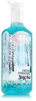 Bath & Body Works Deep Cleansing Hand Soap Fresh Sparkling Snow(236 ml, Pump Dispenser)