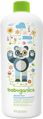 

Babyganics Alcohol-Free Foaming Hand Sanitizer Refill, Fragrance Free, 16oz Bottle(473 ml, Bottle)