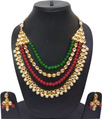 Chrishan Alloy Gold-plated Multicolor Jewellery Set(Pack of 1)