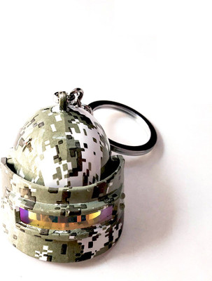 NeoTask PUBG Camouflage Large Helmet Metal Key Chain
