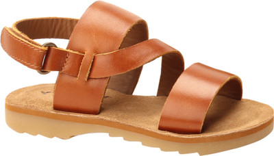 

Drish Girls Velcro Strappy Sandals(Brown, Tan