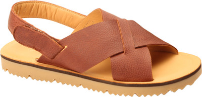 

Drish Girls Velcro Strappy Sandals(Brown